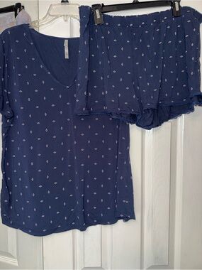 Soma Navy Cool Nights Pajama Set